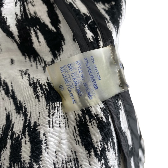 Peter Nygard Women’s Tribal Ikat Print Open Blazer Boho Jacket 3/4 Sleeve Work - Picture 7 of 8